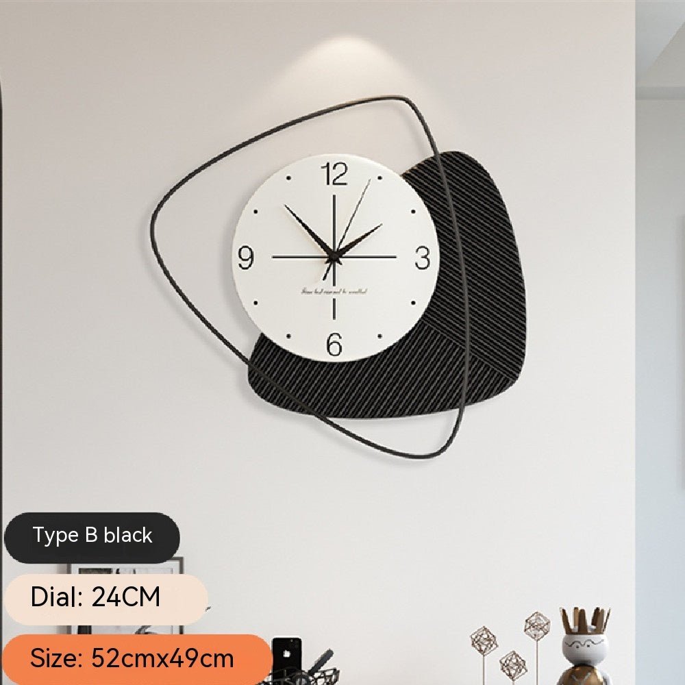 Art Decor Wall Clock Living Room Minimalist Clock - Hearth & Lume