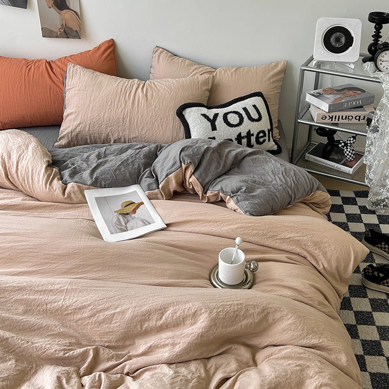 Super Soft Pleated Bed Sheet Quilt Cover - Hearth & Lume
