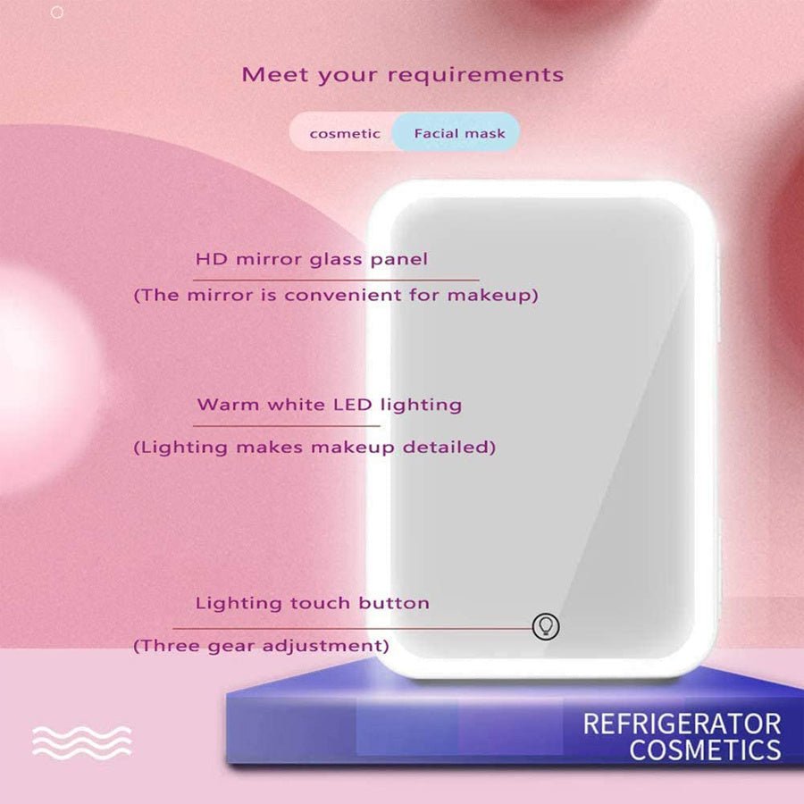 Mini Makeup Fridge Portable Cosmetic Refrigerator - Hearth & Lume
