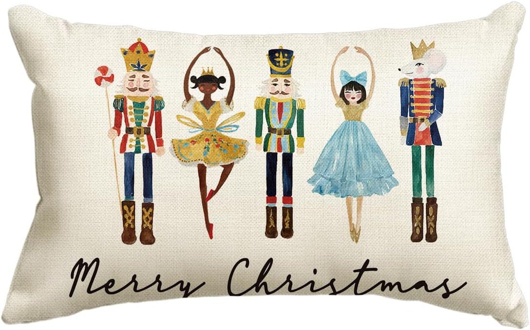 Christmas Simple Linen Pillow Cover Home Sofa Decoration - Hearth & Lume
