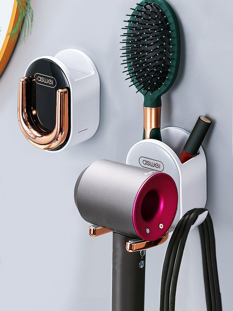 Hair Dryer Rack Free Punch Bathroom - Hearth & Lume