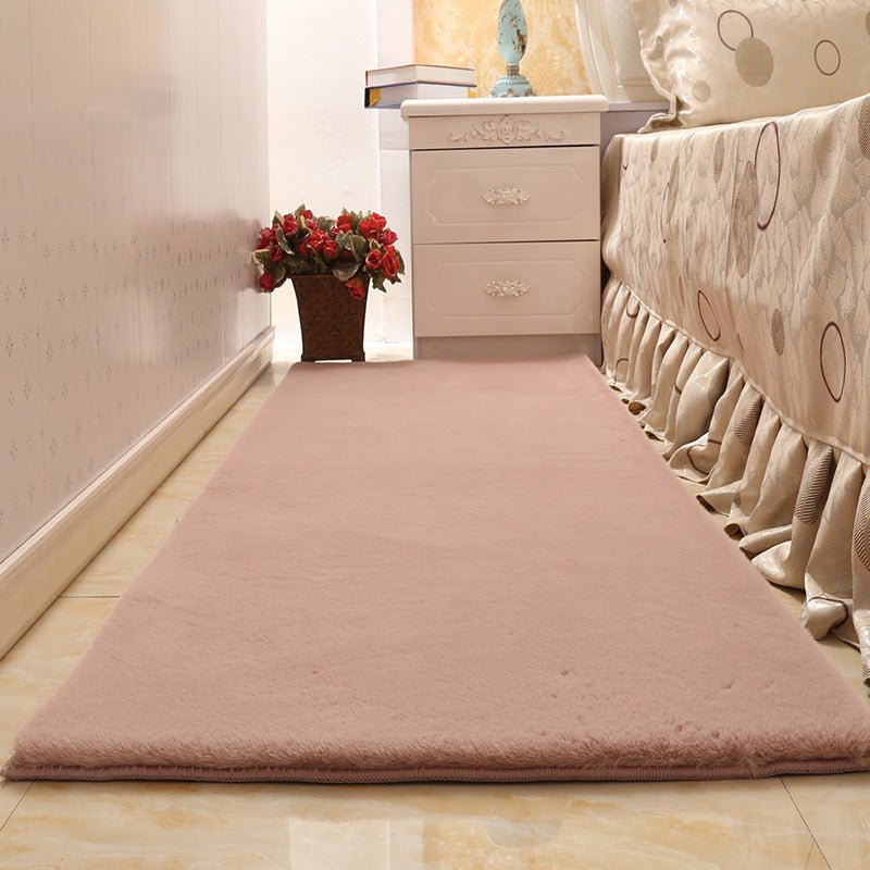Imitation rabbit fur bedroom bedside blanket - Hearth & Lume