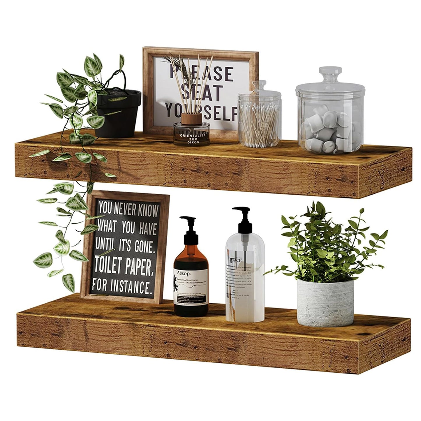 Floating Shelf Living Room Wall - Hearth & Lume