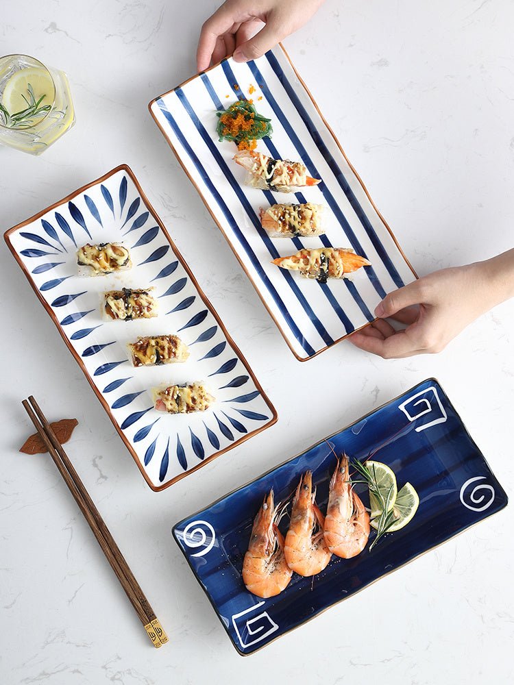 Japanese - style Dinner Plate Household Ceramic Plate - Hearth & Lume