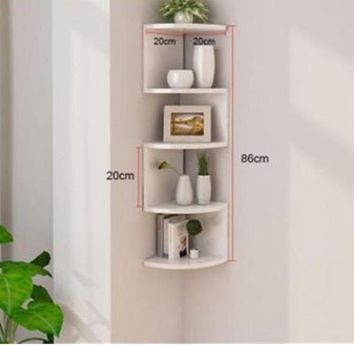 Wall Creativity Lattice Wall Corner Wall Decoration Shelf Bedroom - Hearth & Lume