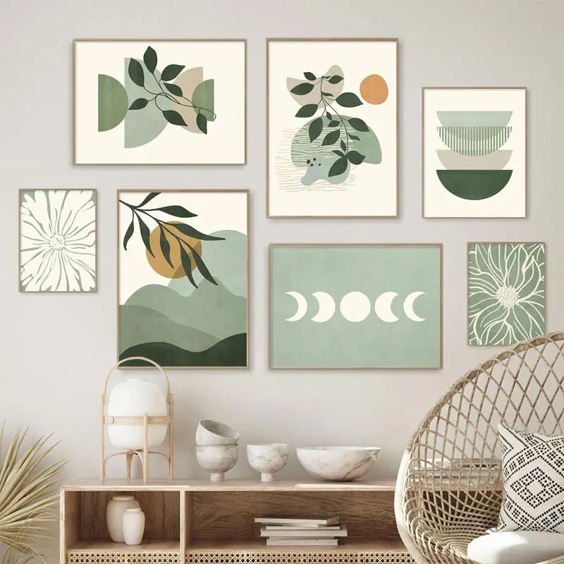 Green Plant Decorative Painting - Hearth & Lume