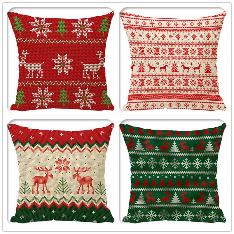 Christmas Fashion Minimalist Print Sofa Pillow Cover - Hearth & Lume