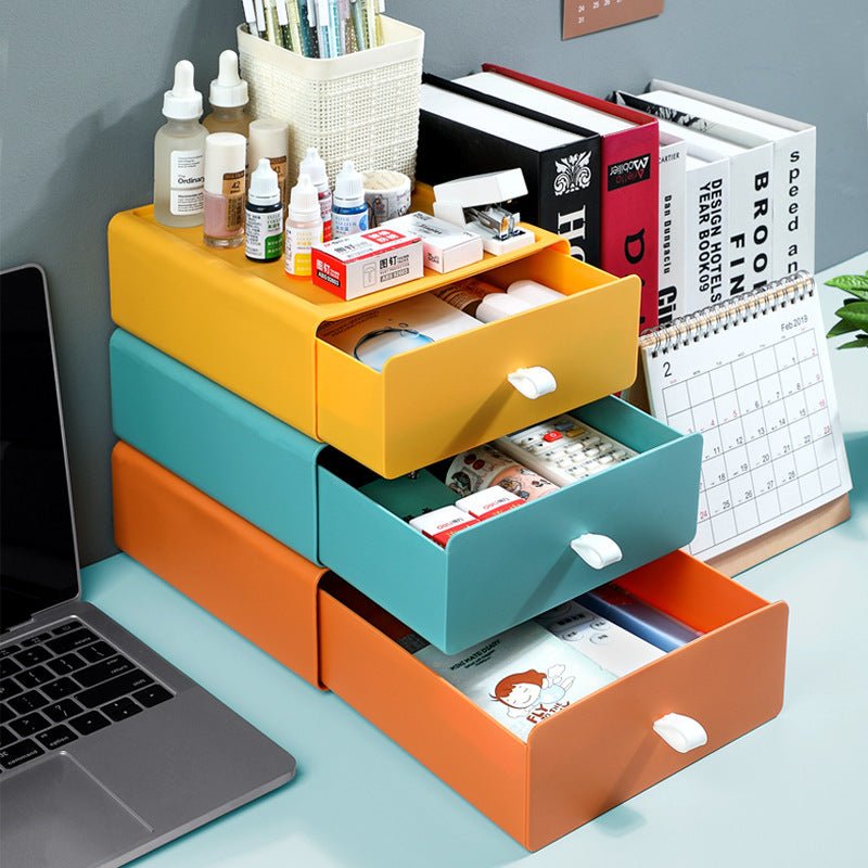 Desktop Superimposed Drawer Storage Office Dormitory - Hearth & Lume