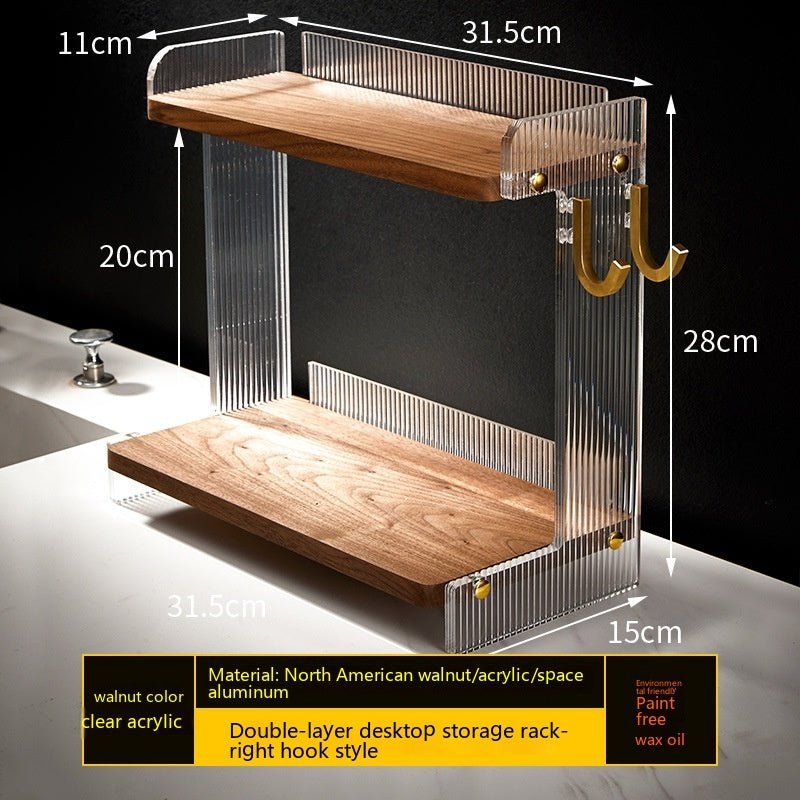 Bathroom Countertop Commodity Shelf Acrylic Storage Rack - Hearth & Lume