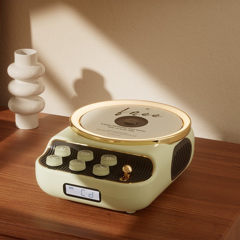 Retro Bluetooth Speaker Ambience Light CD Player - Hearth & Lume