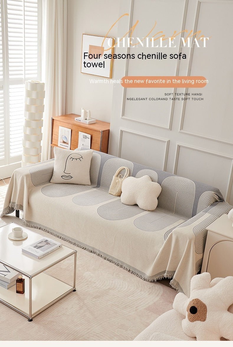 All - inclusive Universal Sofa Cover Simple Full Cover Cloth Sofa Cover Cushion - Hearth & Lume