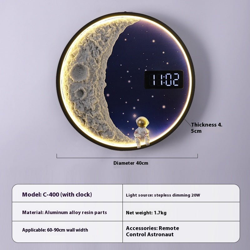 Living Room Background Wall Modern Minimalist Moon Wall Lamp - Hearth & Lume
