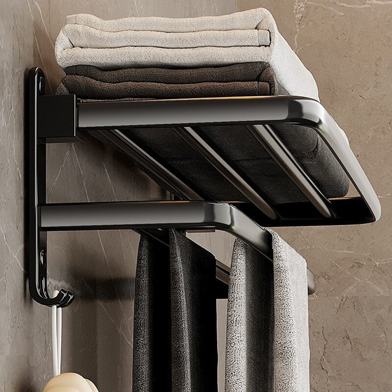 Towel Rack Black Bathroom Rack Bathroom Pendant - Hearth & Lume