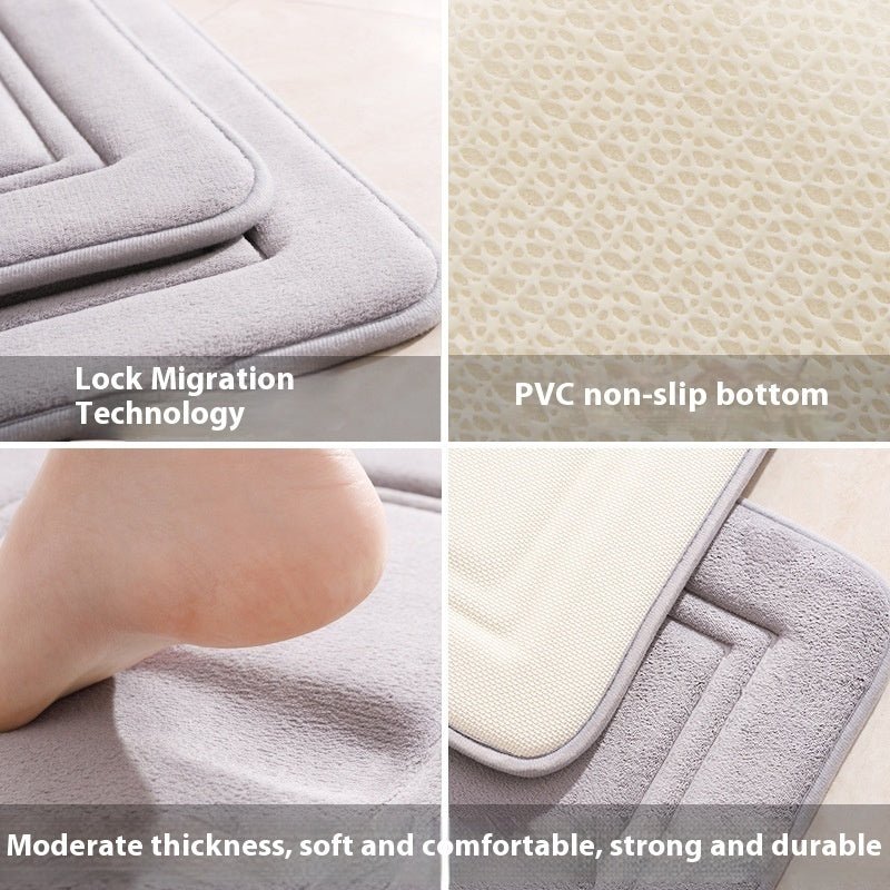 Simple Bathroom Non - slip Kitchen Bathroom Entrance Mat - Hearth & Lume