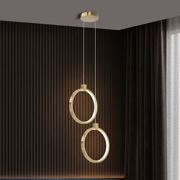 Copper Light Luxury Modern Minimalist Master Bedroom Living Room Background - Hearth & Lume