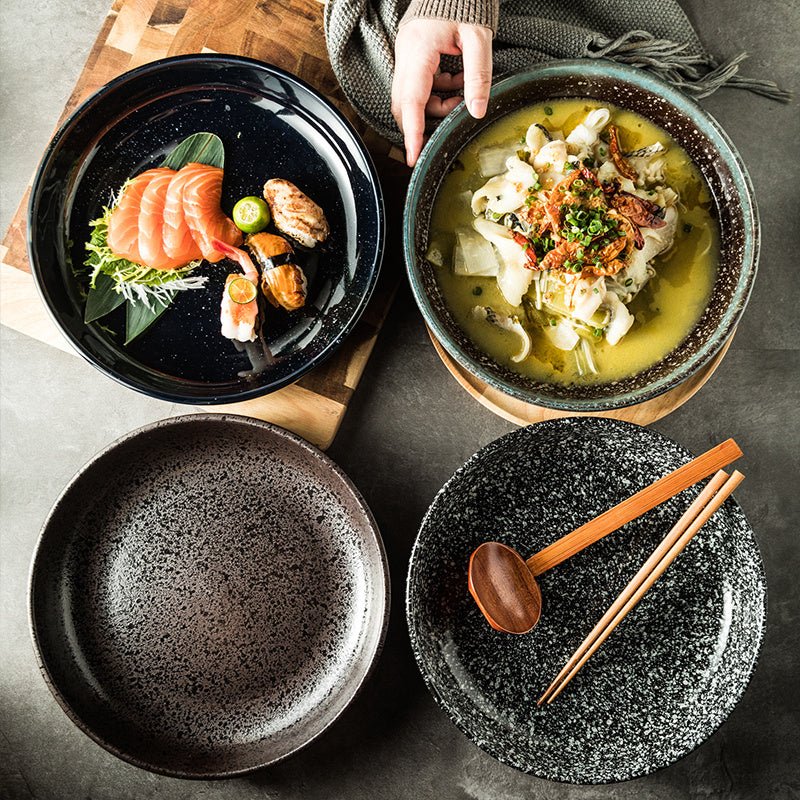 Japanese Ceramic Plates Sushi Dish Tableware Tray Cutlery - Hearth & Lume