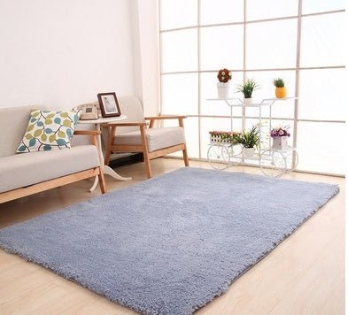 Living Room Rug Area Solid Carpet Fluffy Soft Home Decor White Plush Carpet - Hearth & Lume