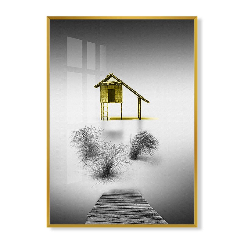 Abstract living room painting - Hearth & Lume