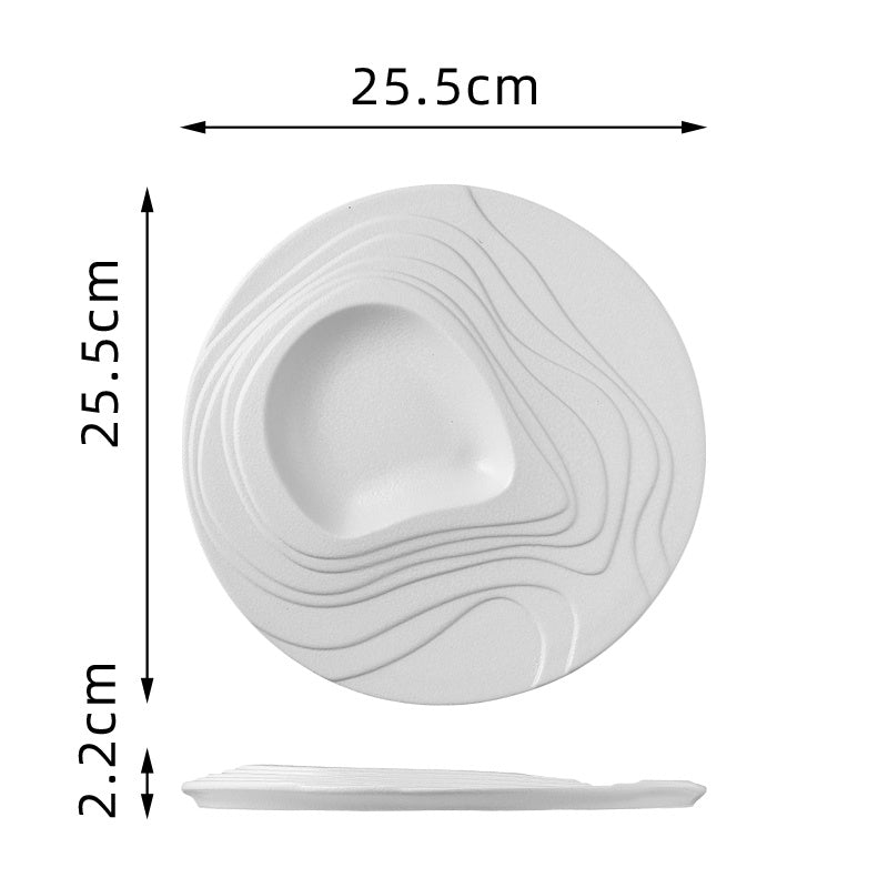 Dessert Steak Terrace Creative Ceramic Western Plate - Hearth & Lume