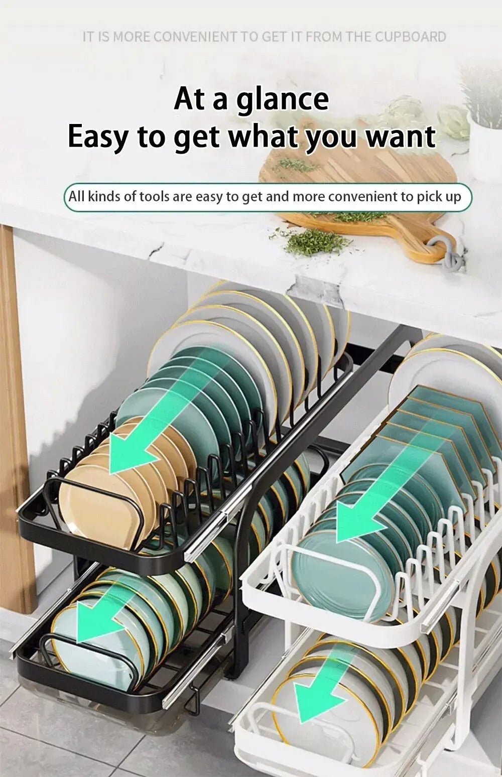 Multi - functional Kitchen Storage Rack Dish Draining Rack - Hearth & Lume