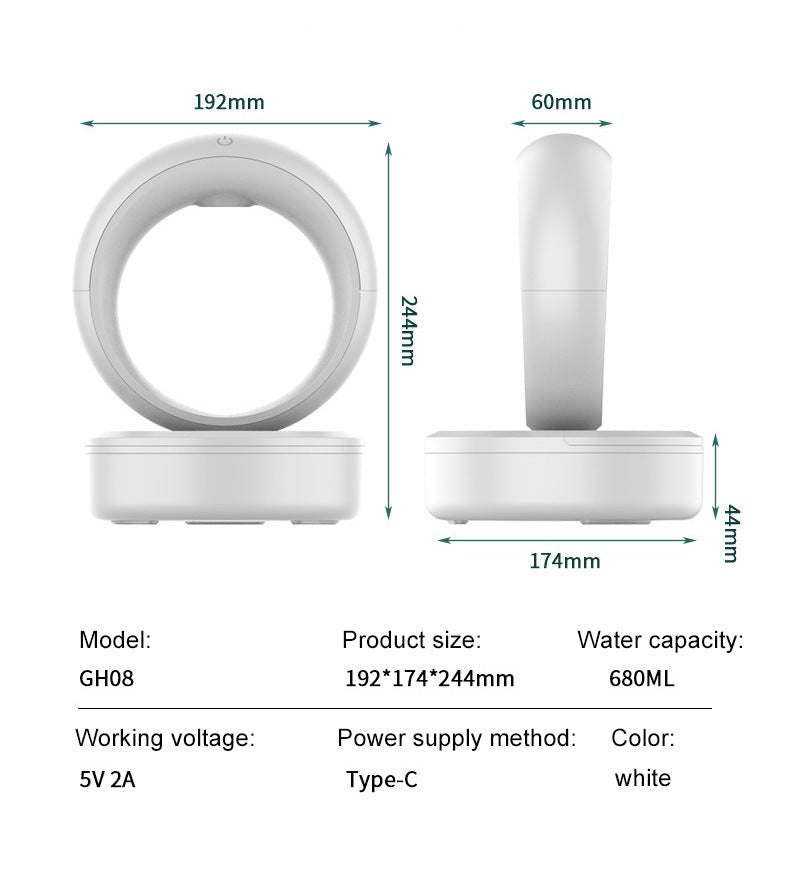 Anti - gravity Air Humidifier Mute Countercurrent Humidifier - Hearth & Lume