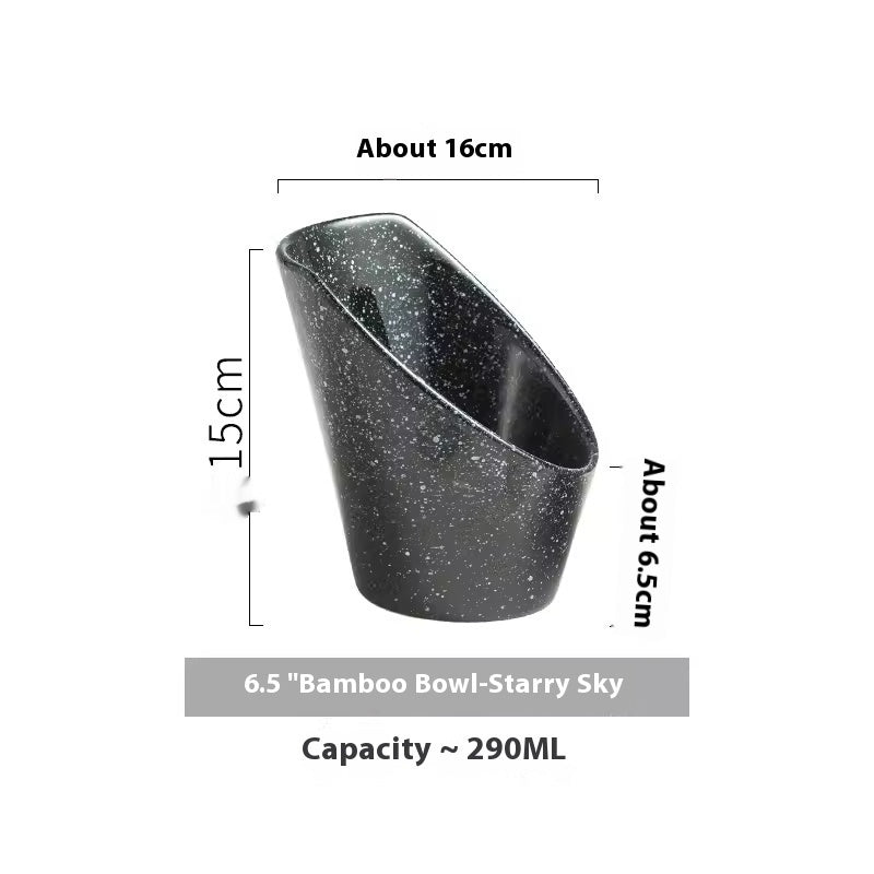 Household Salad Fruit Retro Creative Ceramic Oblique Bowl - Hearth & Lume