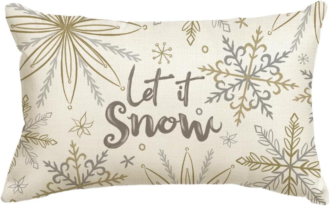 Christmas Simple Linen Pillow Cover Home Sofa Decoration - Hearth & Lume