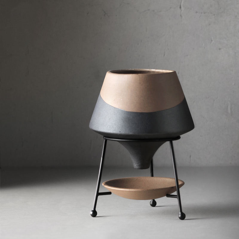 Creative Ceramic Flower Pot Nordic Iron Frame - Hearth & Lume