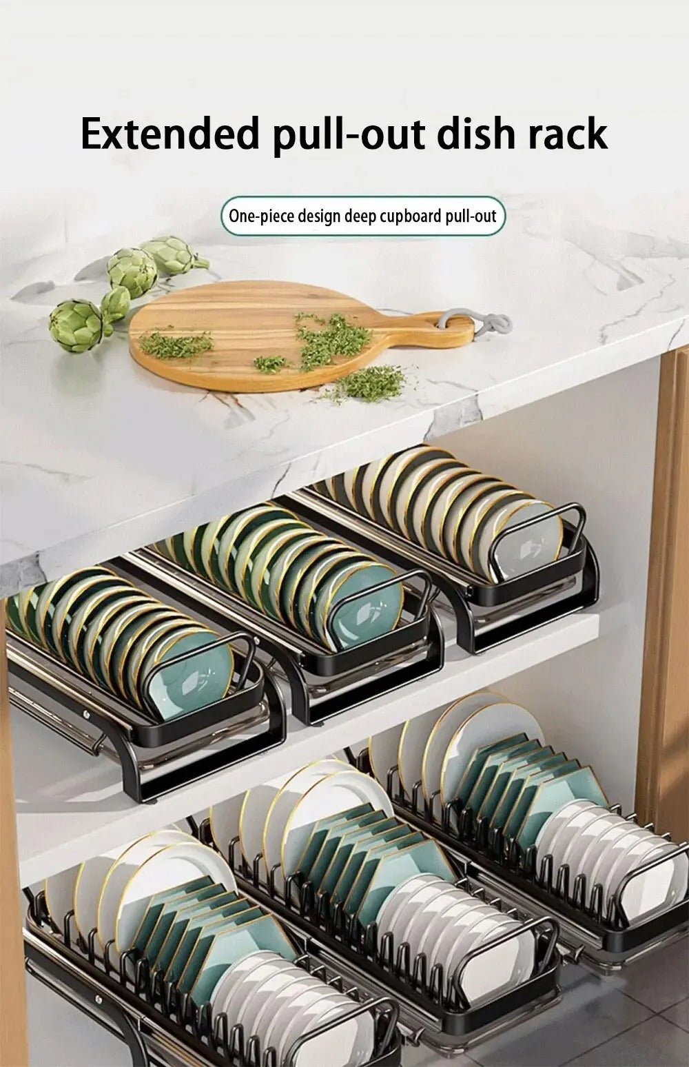 Multi - functional Kitchen Storage Rack Dish Draining Rack - Hearth & Lume