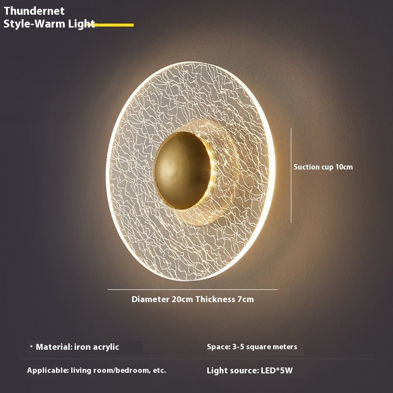 Designer Light Luxury Wall Lamp Bedroom Living Room - Hearth & Lume
