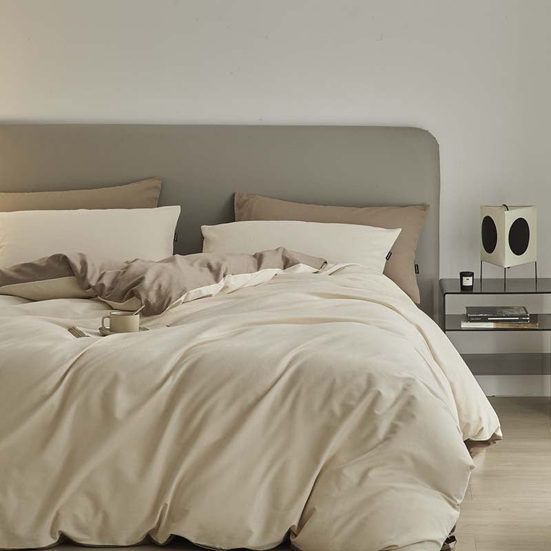 High - end Thickening Brushed Cotton Four - piece Cotton Set - Hearth & Lume