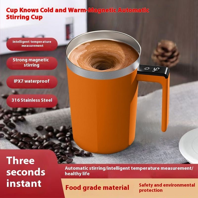 Stainless Steel Coffee Stirring Cup Digital Display Automatic Multi - function - Hearth & Lume