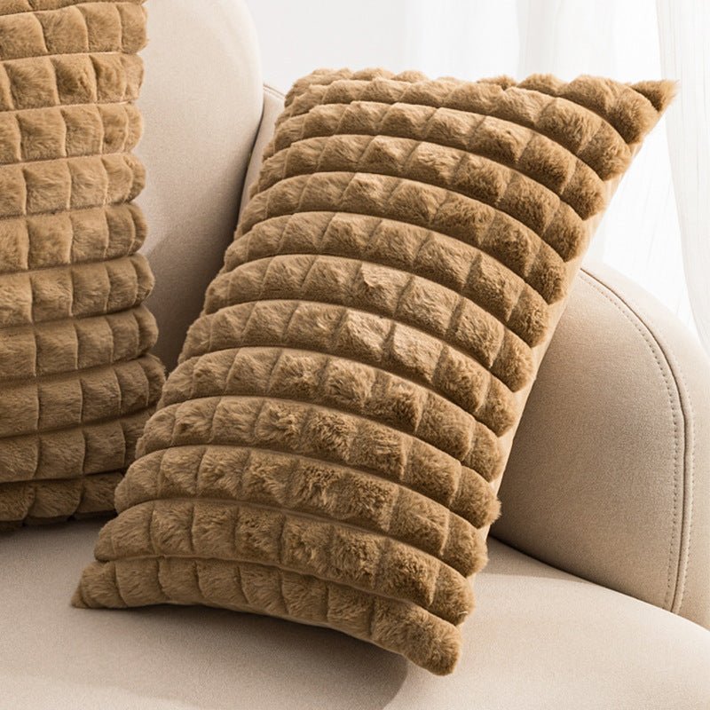 Living Room Solid Color Plush Pillow - Hearth & Lume