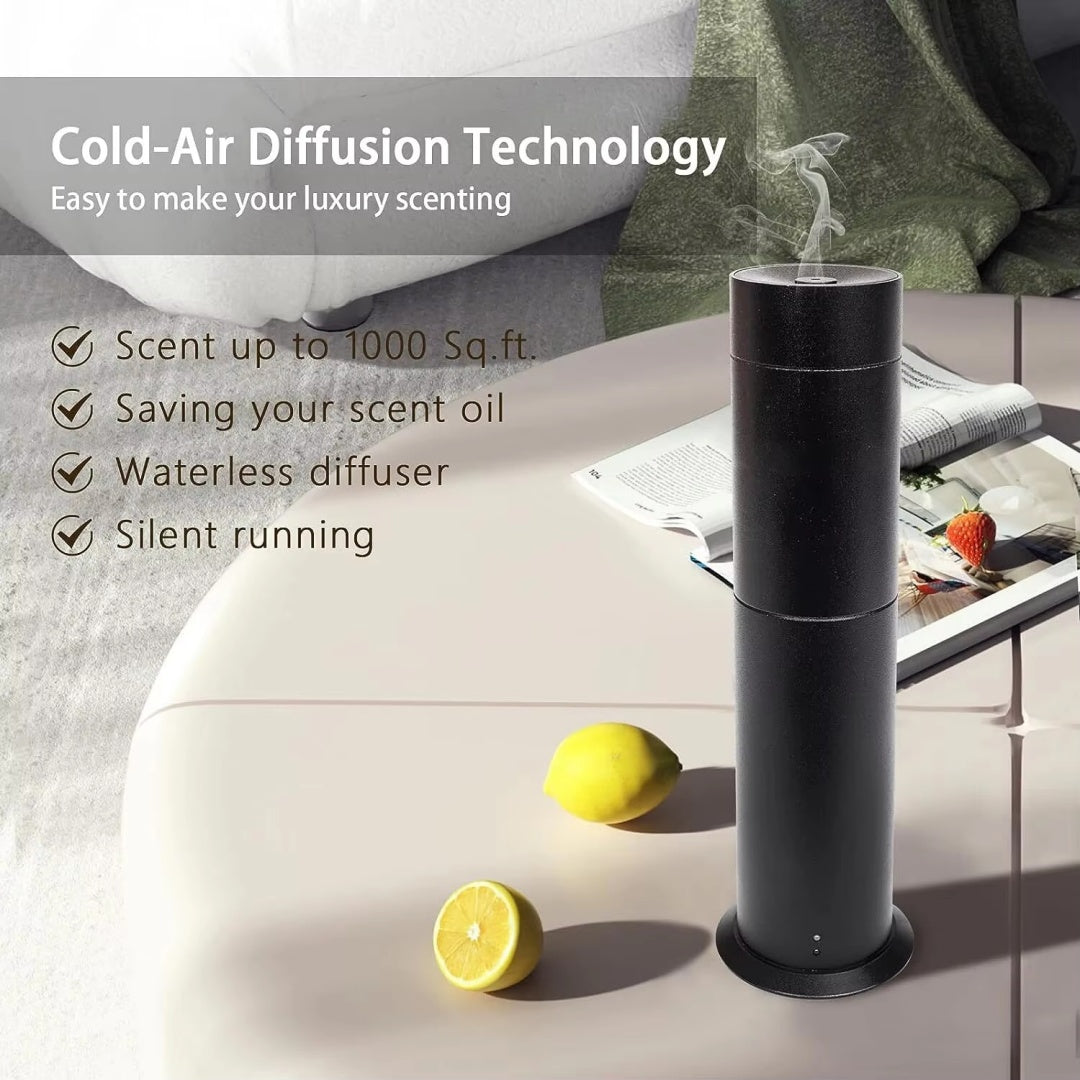 Essential Oil Scent Diffuser Bluetooth App Controlled Fragrance Diffuser 120ml Aluminum Smart Scent Diffuser For Home