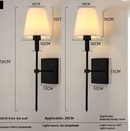 Indoor Bedroom Bedside Reading Wall Lamp - Hearth & Lume