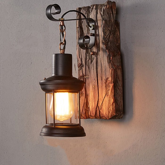 Distressed retro wall lamp - Hearth & Lume