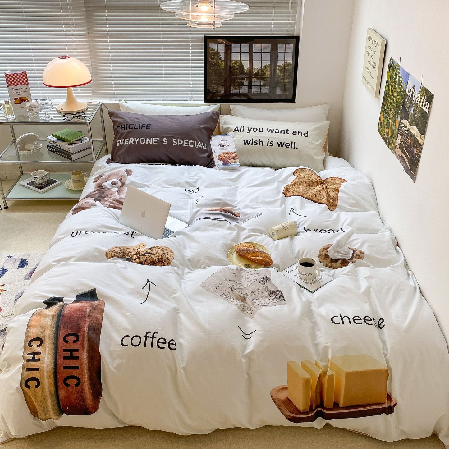 Household Fashion Simple Pure Cotton 3D Printing Bedding - Hearth & Lume