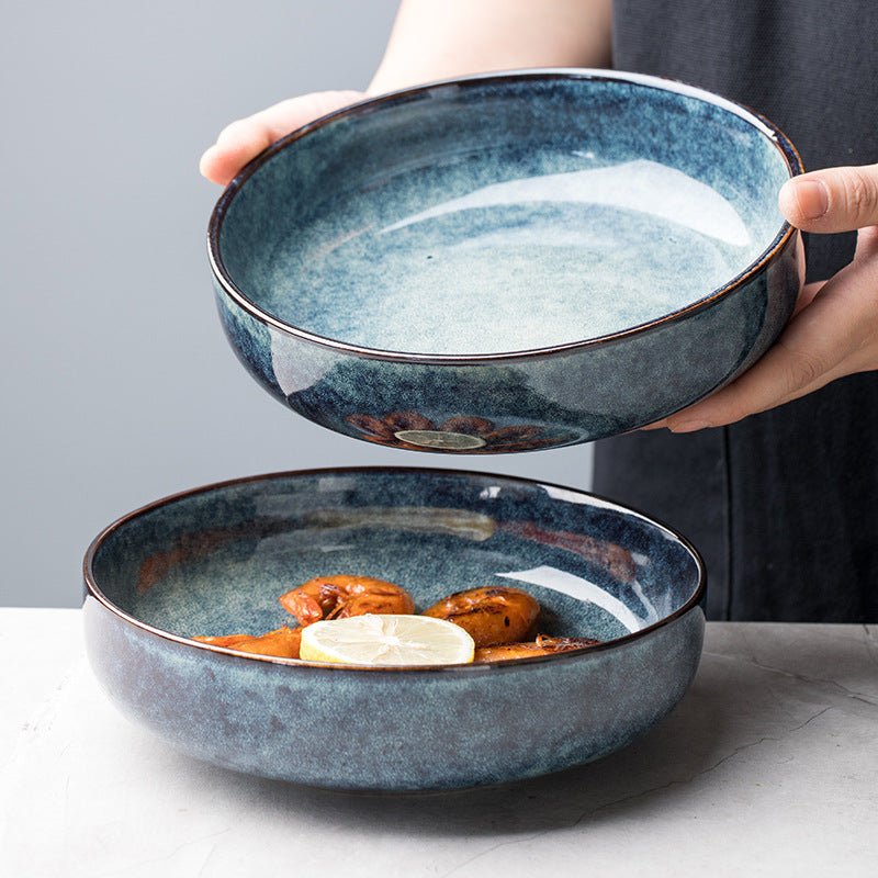 Nordic Creative Dishes Bowl Noodles Bowl Household Personalized Dish Deep Plate - Hearth & Lume