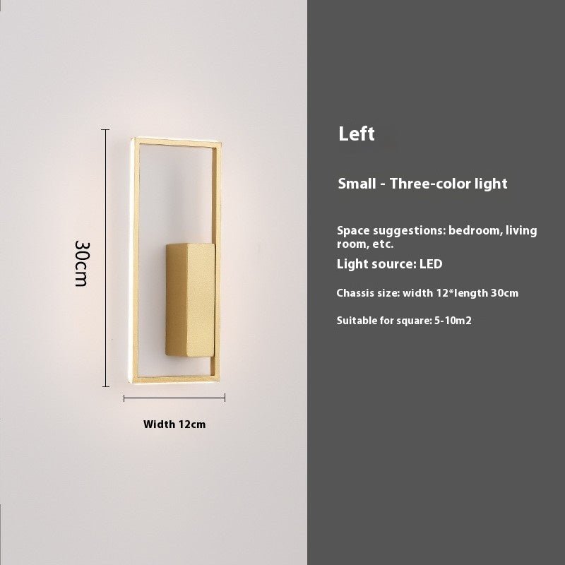 LED Nordic Modern Minimalist Wall Lamp Bedroom - Hearth & Lume