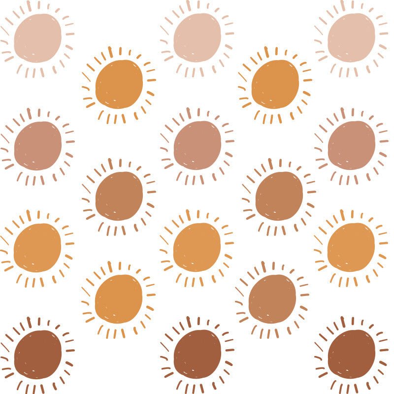 Cartoon Sun Free Stickers Children's Room Kindergarten Home Wall Decoration - Hearth & Lume