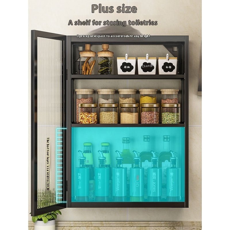 Rack Bathroom Light Luxury Cosmetics Storage Cabinet - Hearth & Lume
