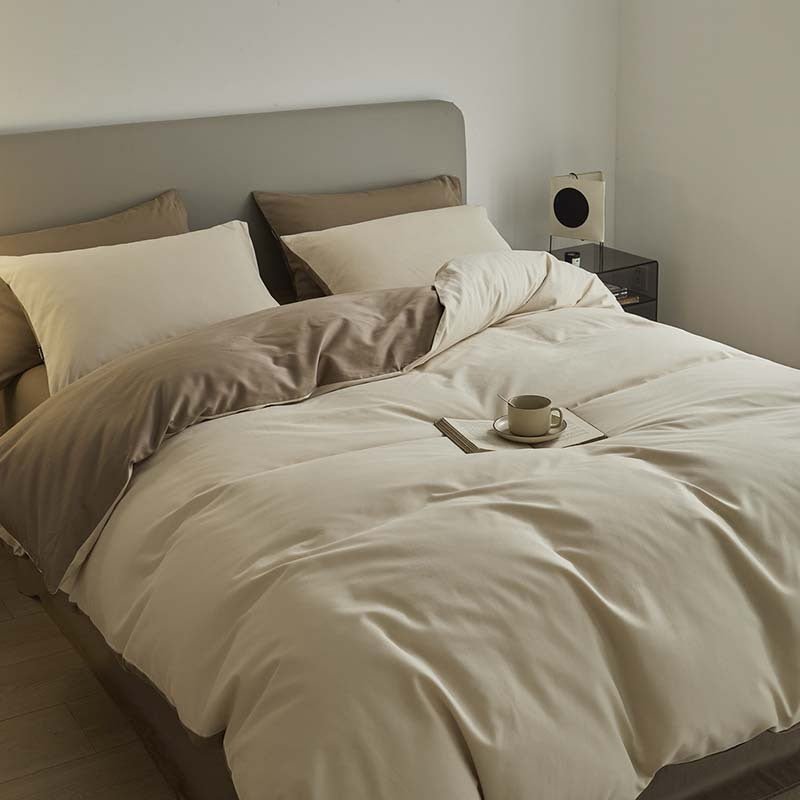 High - end Thickening Brushed Cotton Four - piece Cotton Set - Hearth & Lume