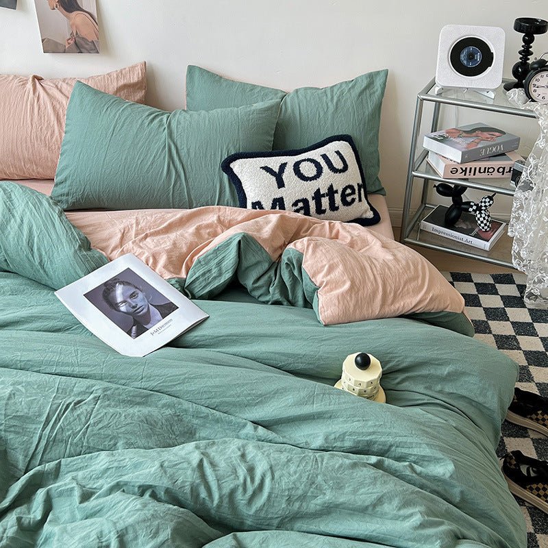 Super Soft Pleated Bed Sheet Quilt Cover - Hearth & Lume