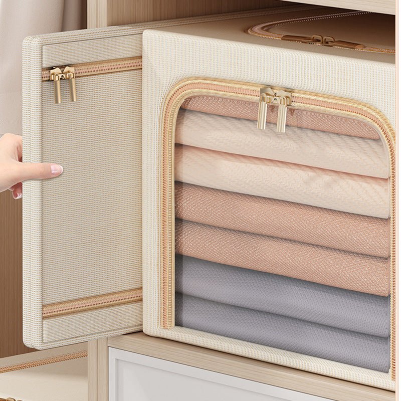 Visual Cotton And Linen Clothes Storage Box - Hearth & Lume