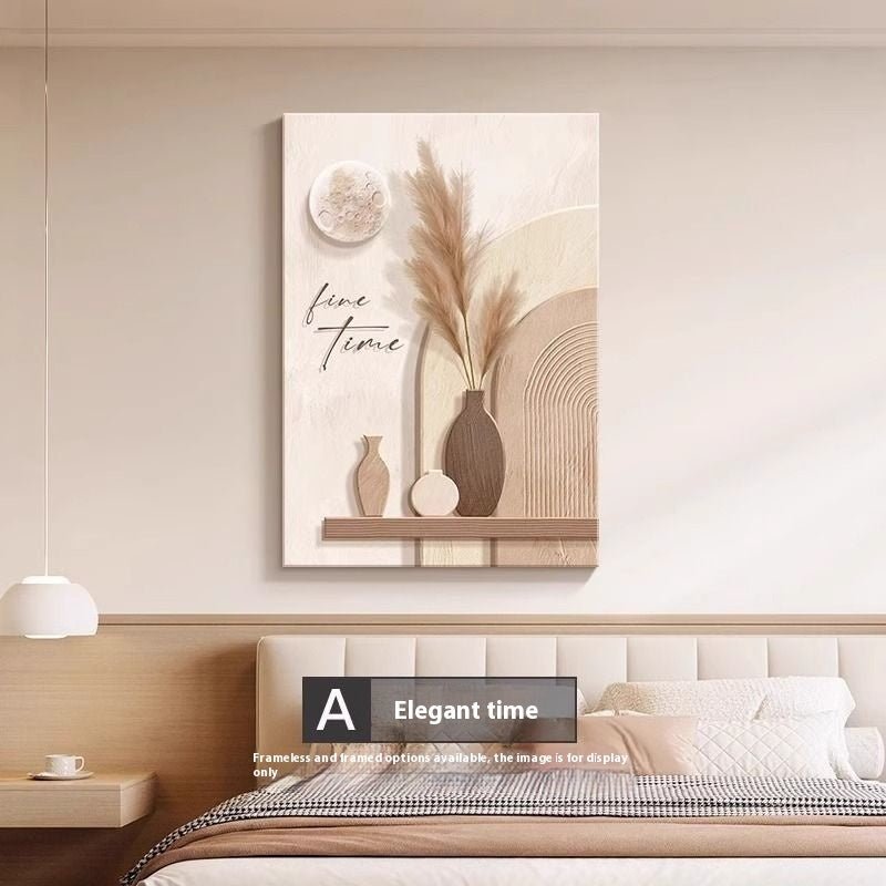 Decorative Painting Cream Style Abstract Line Character Mural - Hearth & Lume
