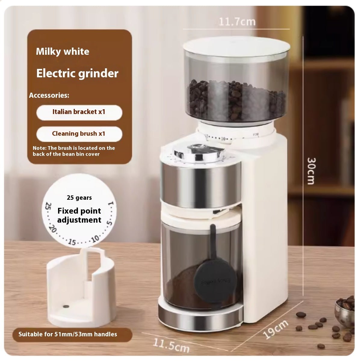 Smart Electric Grinder Adjustable Scale Household Coffee Machine - Hearth & Lume