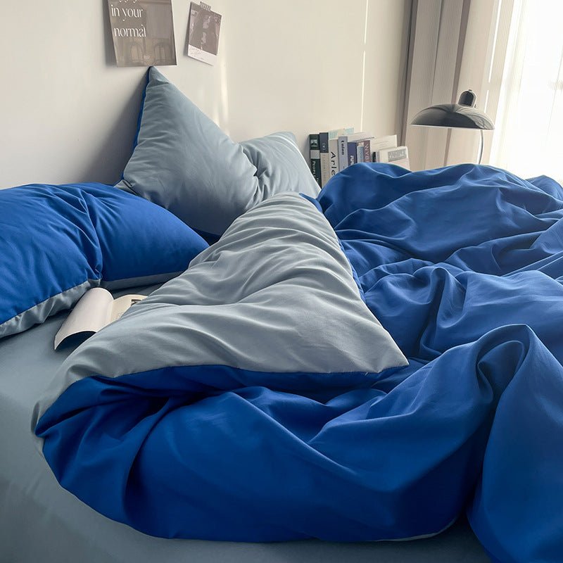 Ins Quilt Cover Bedding Student Dormitory Four - piece Single Solid Color Simple - Hearth & Lume