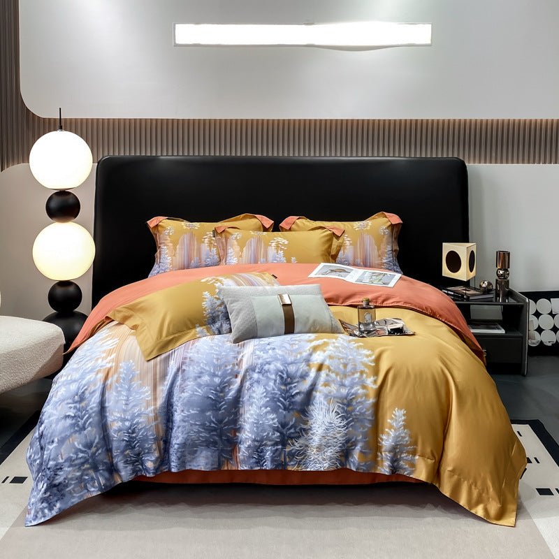 Autumn Light Luxury High - grade Cotton Long - staple Cotton Four - piece Cotton - Hearth & Lume