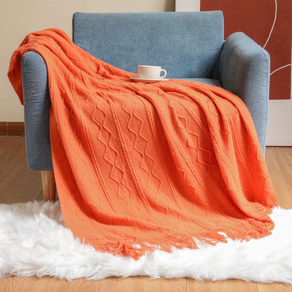 Knitted Blanket Nap Sofa Cover Blanket - Hearth & Lume