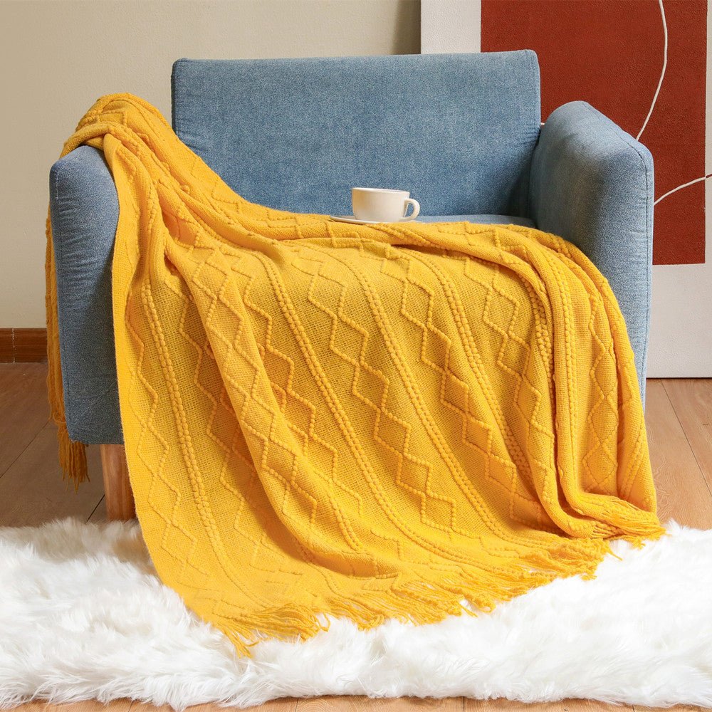 Knitted Blanket Nap Sofa Cover Blanket - Hearth & Lume